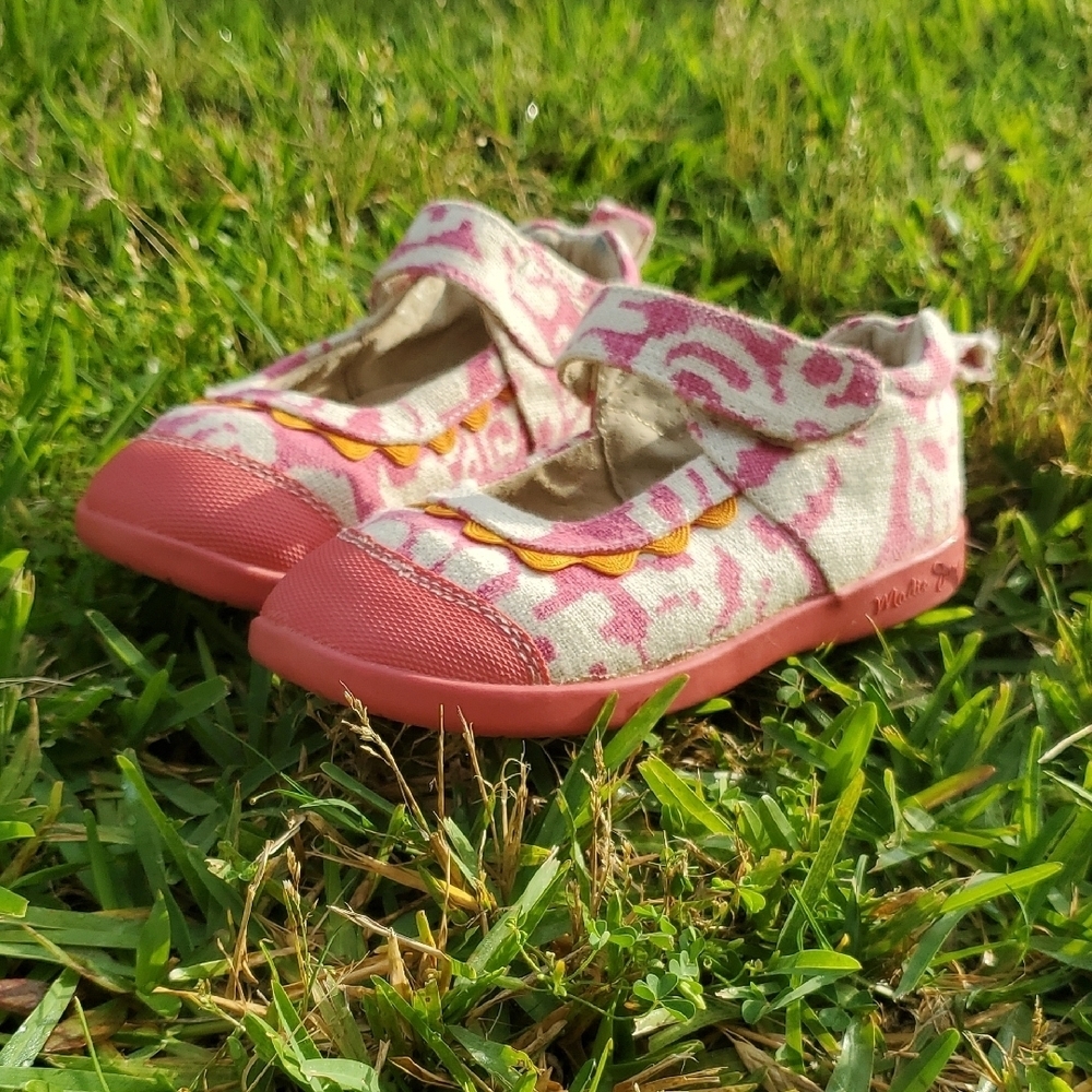 Madie Jane Pink Patterned Kids Shoes